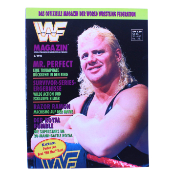 WWF Magazin Nr. 2 (1993) – Ehapa – Mr. Perfect, Royal Rumble Vorschau, Razor Ramon – Poster fehlt